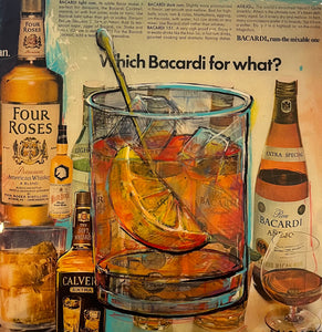 Michele Boshar Original Painting "Which Bacardi?"