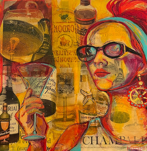 Michele Boshar Original Painting "Cheers"