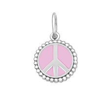 Load image into Gallery viewer, LOLA Peace Sign Pendant Silver
