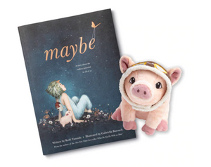 Maybe Book and Flying Pig Plush Gift Set