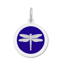 Load image into Gallery viewer, LOLA - Dragonfly Pendant -  Pale Blue
