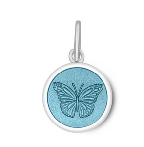 LOLA - Butterfly Pendant - Light Blue