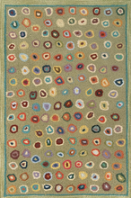 Load image into Gallery viewer, Dash &amp; Albert - Cat&#39;s Paw Sage Wool Micro Hooked Rug
