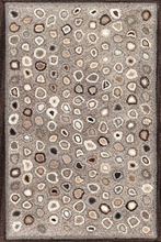 Load image into Gallery viewer, Dash &amp; Albert - Cat&#39;s Paw  Grey Wool Micro Hooked Rug

