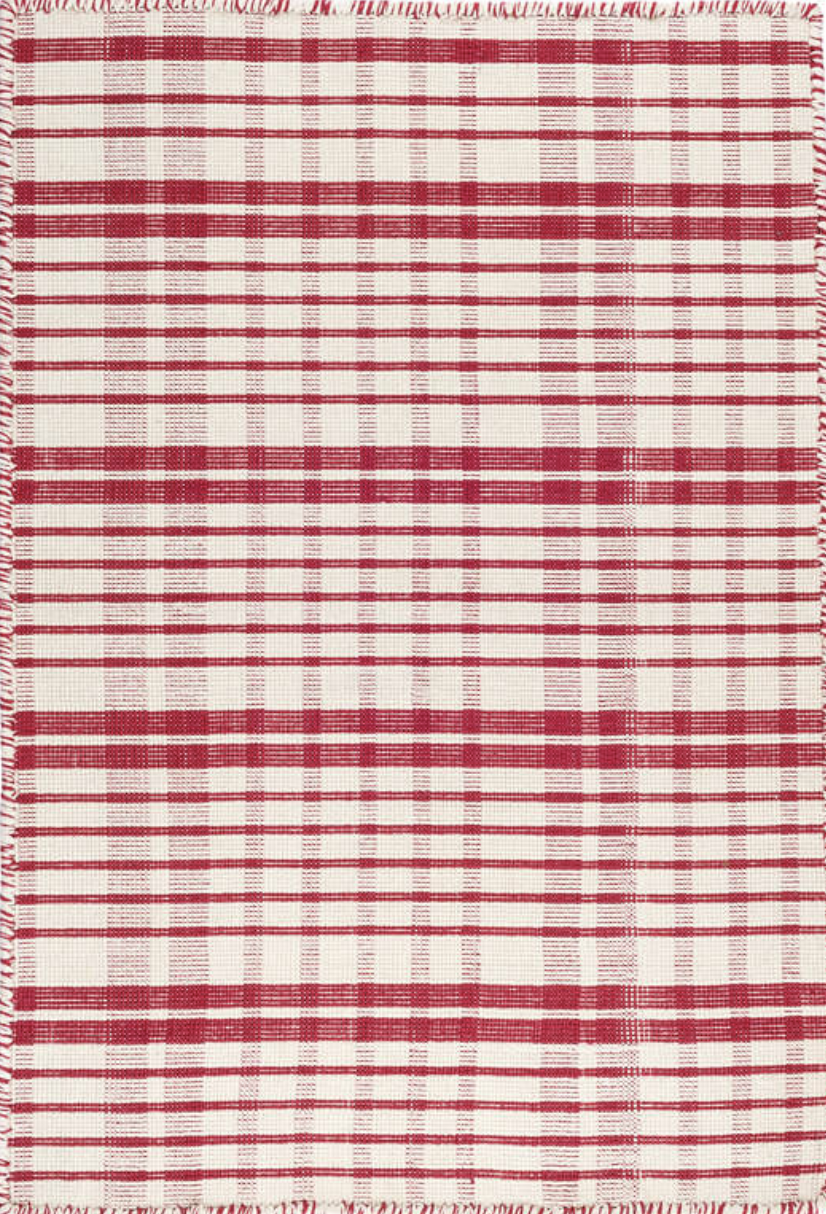 Dash & Albert - Guilford Red Woven Cotton Rug