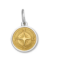 Load image into Gallery viewer, LOLA - Compass Rose Pendant - Gold Center Vermeil
