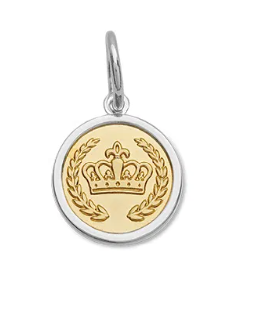 LOLA - Crown Pendant - Gold Vermeil