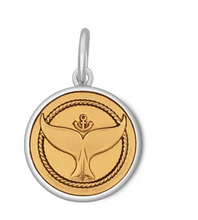 Load image into Gallery viewer, LOLA - Whale Tail Pendant - Gold Center Vermeil
