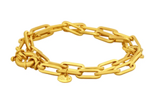 Load image into Gallery viewer, LOLA - Oval Gold Wrap Bracelet
