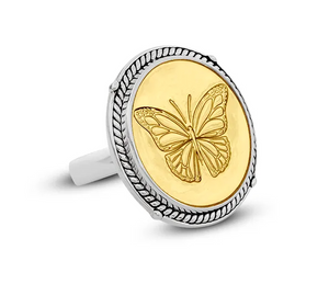 Lola - Butterfly Gold Center Ring
