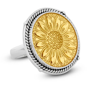 LOLA - Sunflower Gold Center Ring