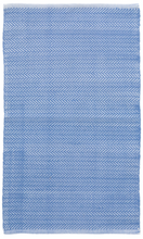 Load image into Gallery viewer, Dash &amp; Albert - Herringbone Indoor/Outdoor Rug - French Blue / White
