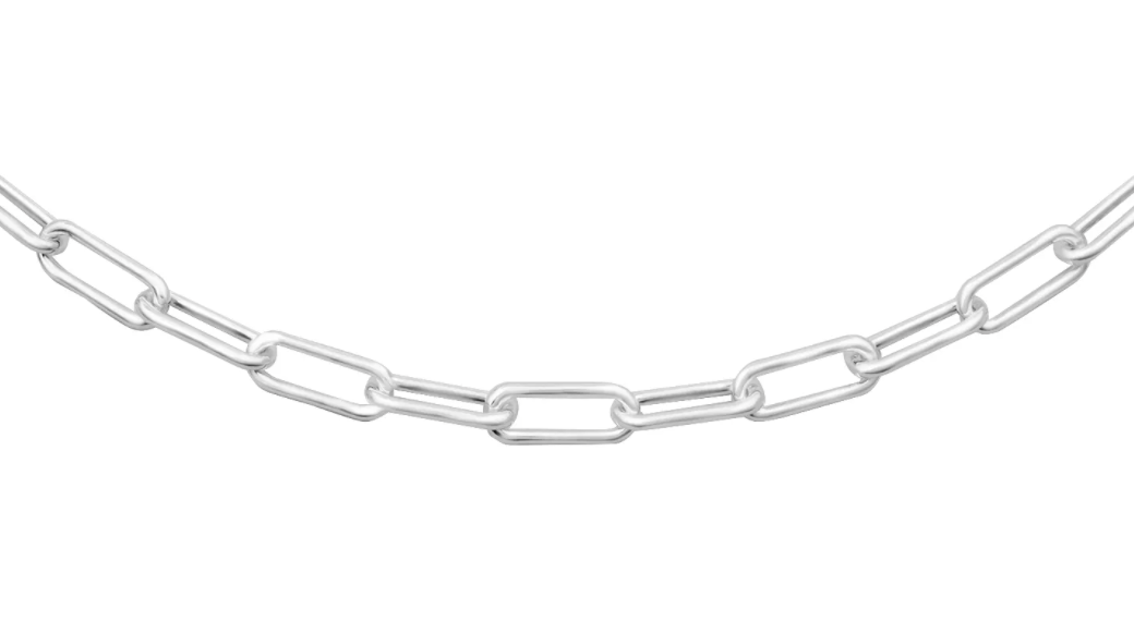 Lola - Oval  Link Sterling Silver Chain