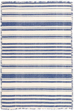 Load image into Gallery viewer, Dash &amp; Albert - Hampshire Stripe Cobalt Woven Cotton Rug
