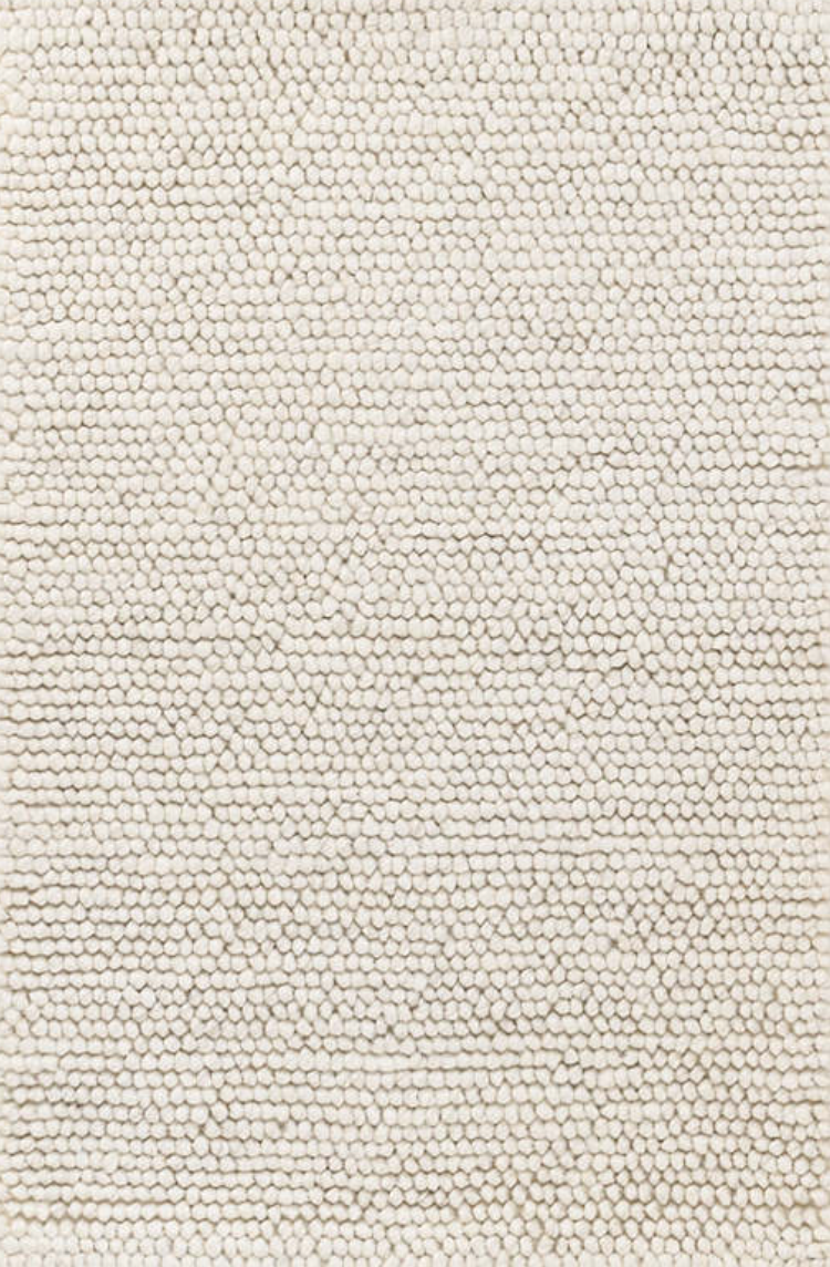 Dash & Albert - Neils Ivory Woven Wool/Viscose Rug